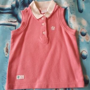 Janie and jack 6 12 M pink tank top tennis perfect